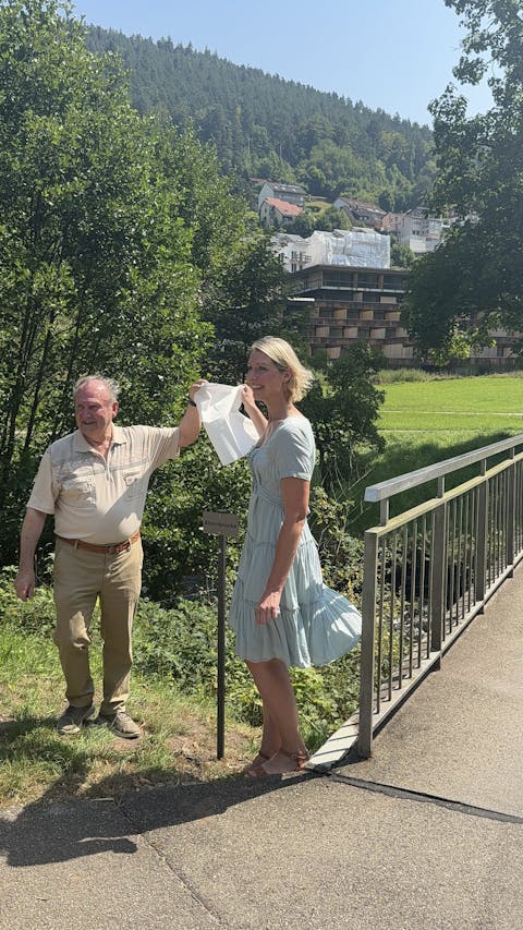 Einweihung der Ahornbrücke
