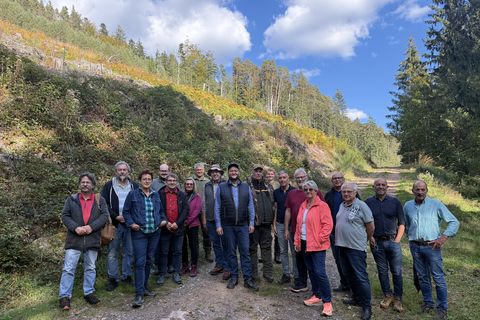 Waldbegehung mit Stadtverwaltung und den Gemeinderäten