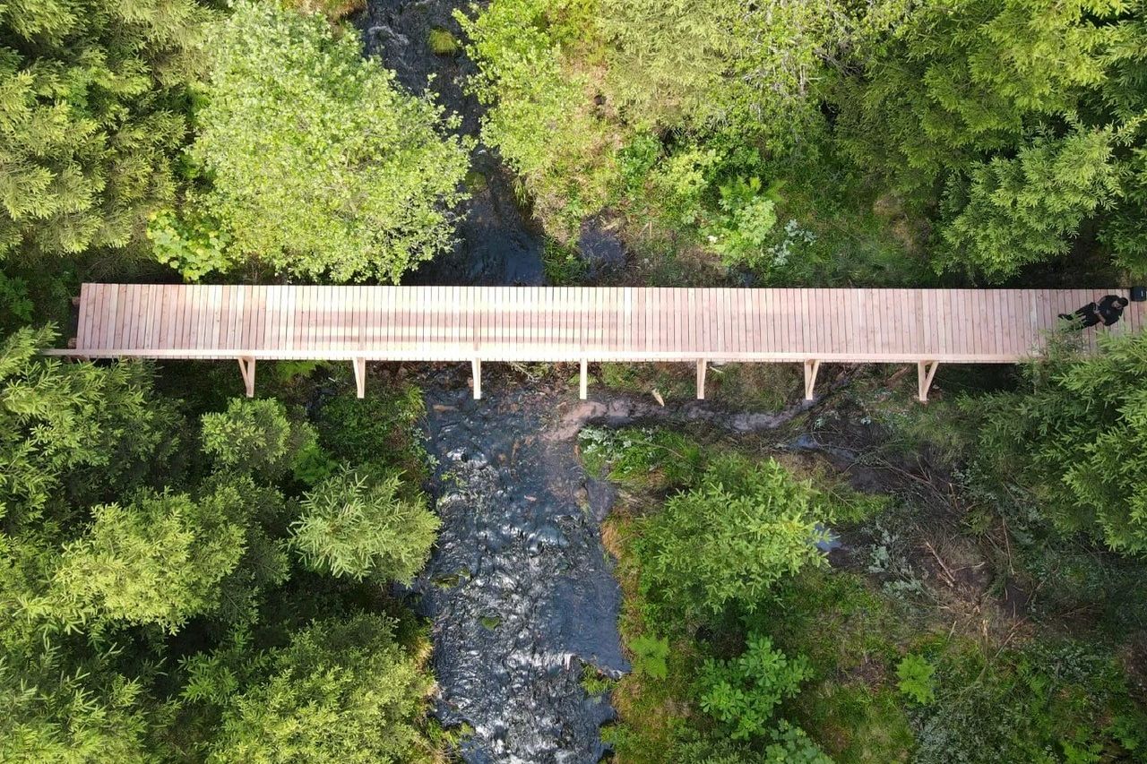 "Stadtwälder Steg“ bei Sprollenhaus