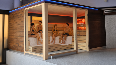 Textilsauna im Palais Thermal