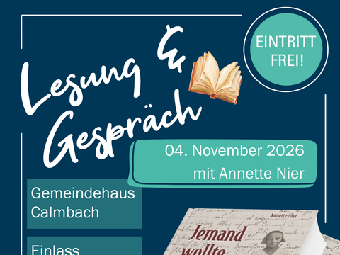 Lesung & Gespräch mit Annette Nier