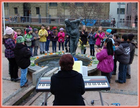 Kinderchor mit Marianne Hiebel, Bad Wildbad