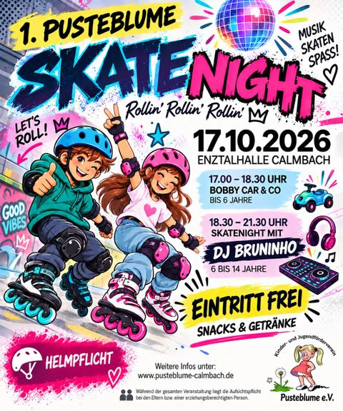 Flyer 1. Pusteblume Skatenight